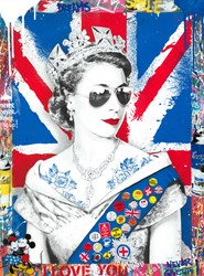 Queen of Hearts by Mr. Brainwash - Original on Paper sized 22x30 inches. Available from Whitewall Galleries